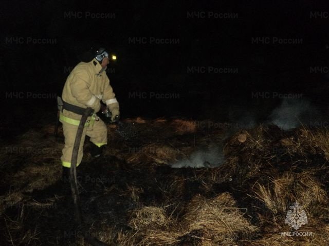 Пожар в п. Балаганске
