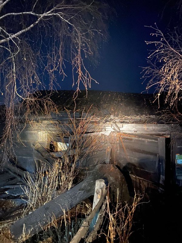 Пожар в Балаганском районе